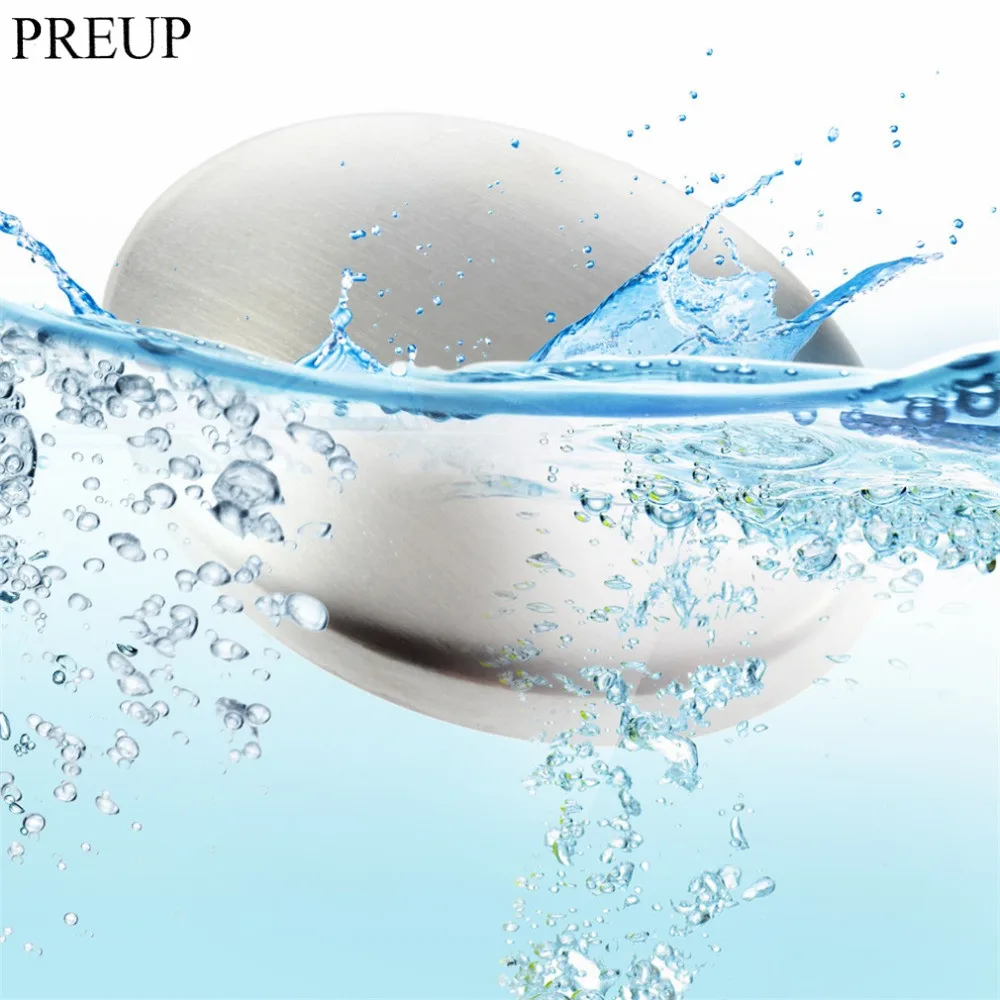 PREUP 1pcs 2017 New Arrival Stainless Steel Soap Eliminating Odor Smell Kitchen Tool Remover Bar Home Clean Smell Off Bar