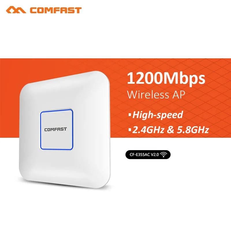 

1200Mbps CF-E355N V2 High Speed Dual-band 2.4&5.8GThrough Wall Indoor access point Wireless wifi AP Bridge Signal Amplier Router