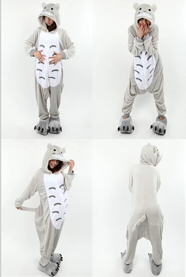 

Adult Totoro Onesie Pajamas Unisex Animal Nightwear Sleepwear Totoro Cosplay Costume