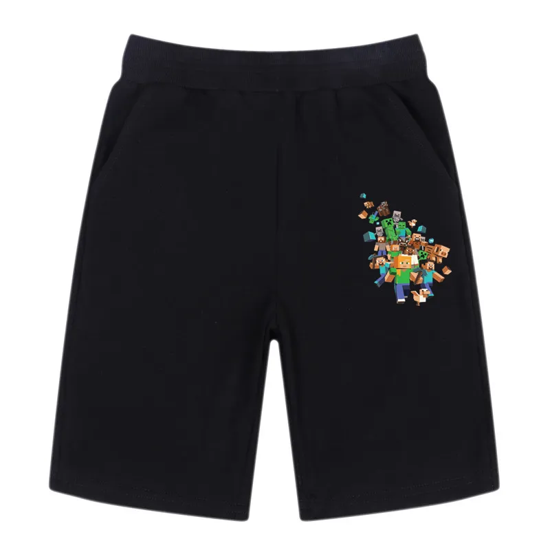 Летние Повседневные Шорты Для малышей свободные короткие штаны для маленьких мальчиков хлопковые короткие брюки с эластичной резинкой на талии для малышей - Цвет: black3