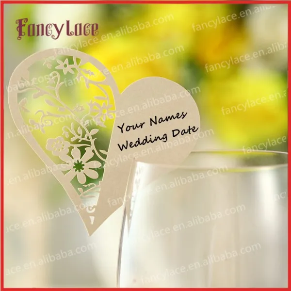 FLOWER HEART PLACE CARD