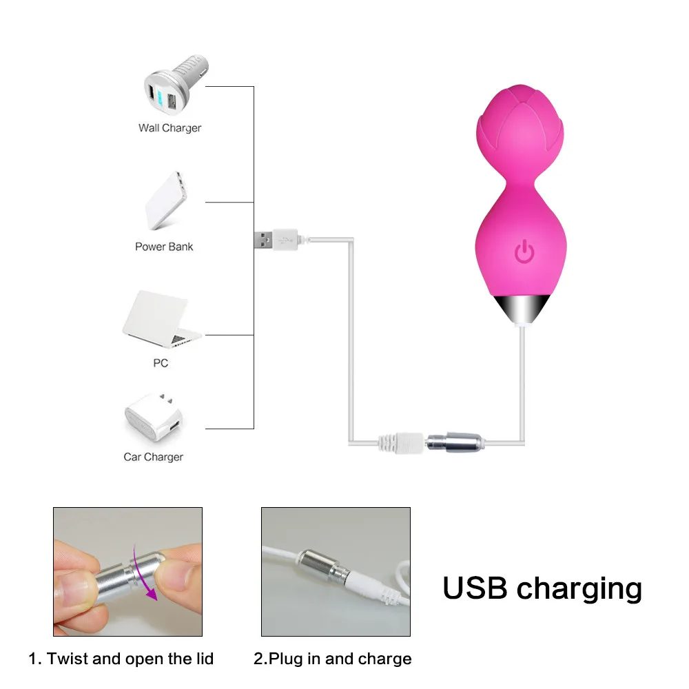 Silicone Kegel Balls Vaginal Tight exercise vibrating egg vibrators for woman remote control Sex Products Sex Toys for women (9)