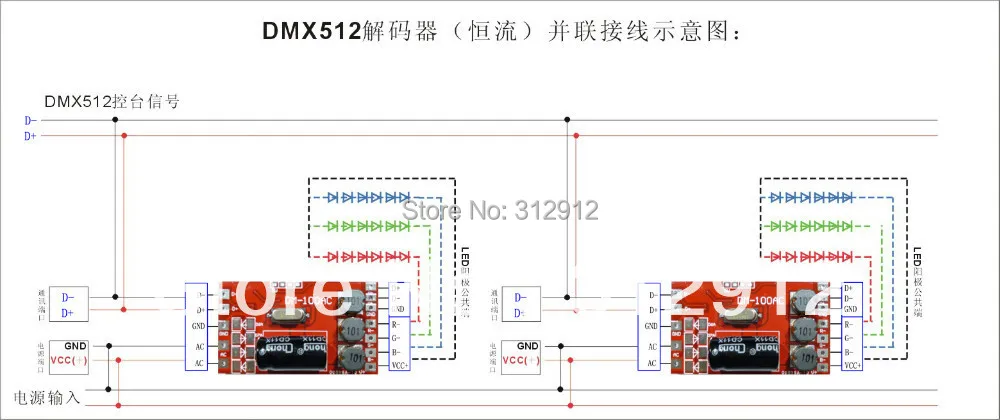 DM 100AC 300ma 3 канальный dmx декодер постоянного тока вход на AC9 32V выход * канала|channel sport
