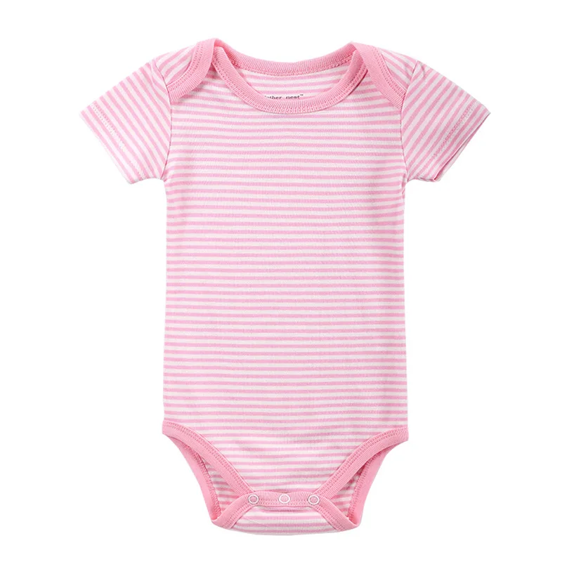 New cute Baby Bodysuits 100 Cotton Soft Short Sleeve Boy Girl Clothes