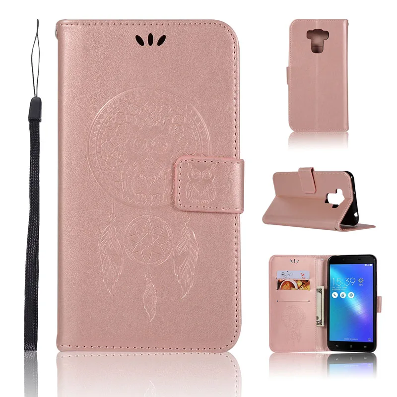 ZC553KL чехол на ASUS Zenfone 3 Max ZC553KL чехол Флип кожаный кошелек милый сова Coque ASUS Zenfone3 Max ZC553KL чехол для телефона