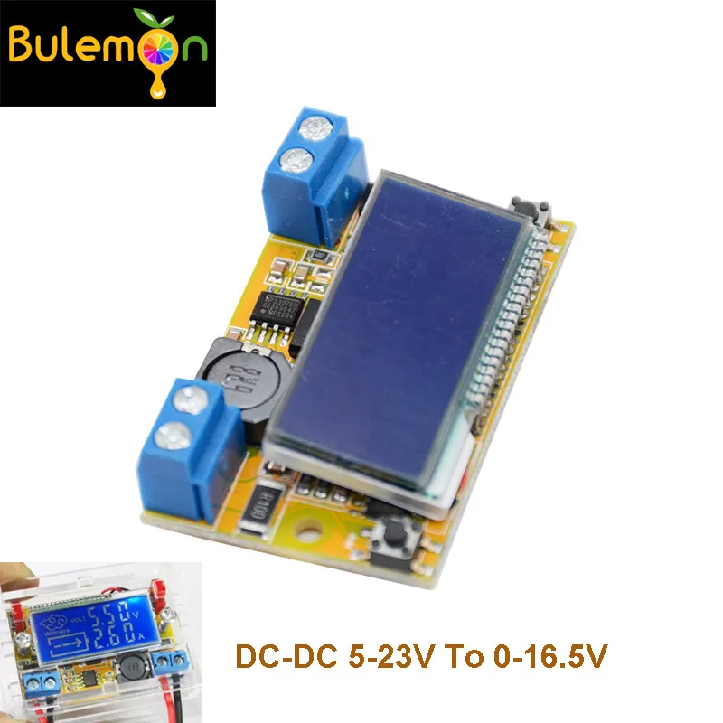 

2pcs/lot DC-DC 5-23V To 0-16.5V 3A Max Step Down Power Supply Buck Converter Adjustable LCD Step-down Voltage Regulator