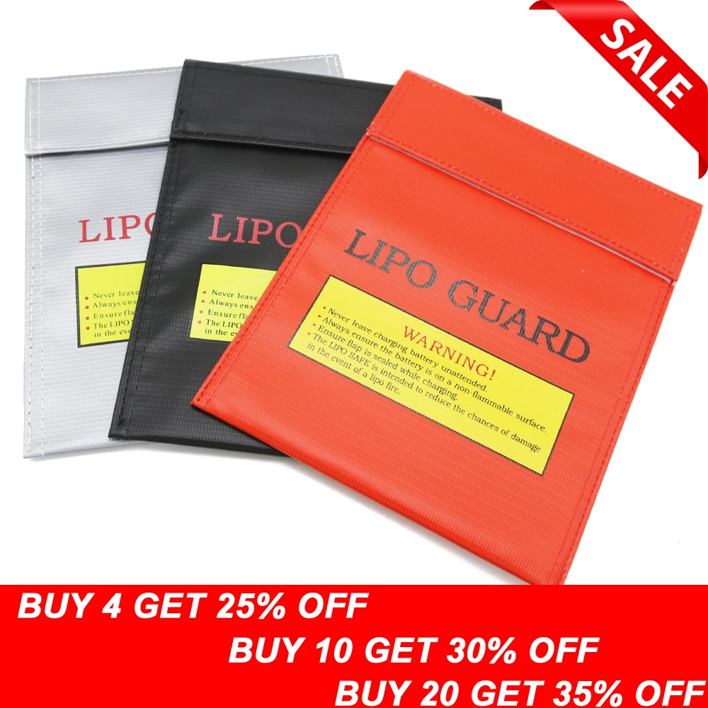 

1pcs Fireproof RC LiPo Battery Safety Bag Safe Guard Charge Sack 180 X230mm