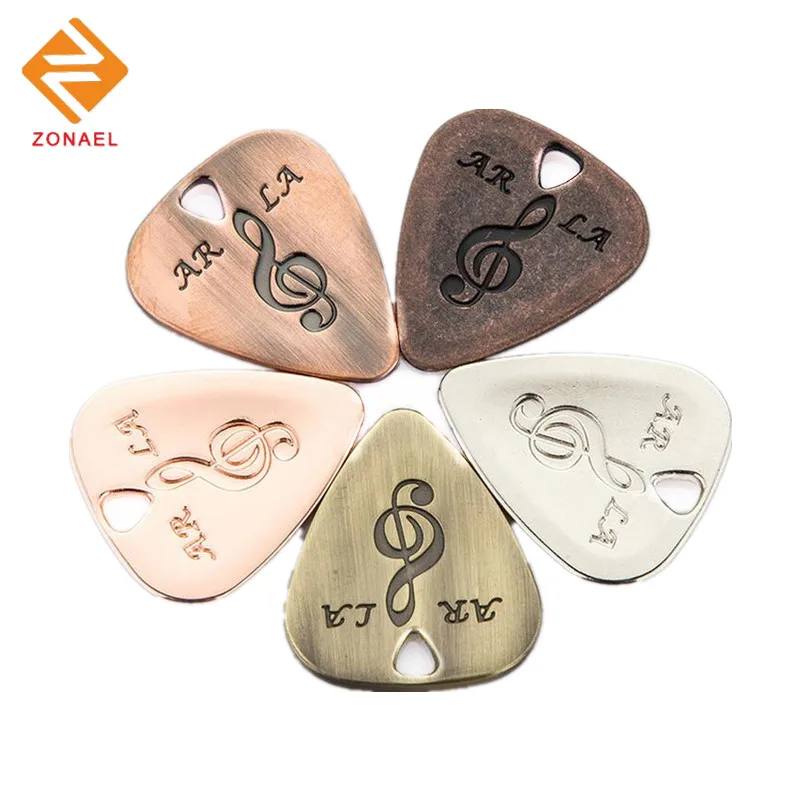 ZONAEL 1 Pcs Metal Stainless Steel Guitar Picks Pick Bass Guitar Picks