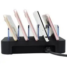 Мульти-Порты и разъёмы 5 Порты Универсальный Порты и разъёмы в состоянии станция для зарядки с USB, подставка для мобильного телефона для iphone 6 7 samsung Xiaomi Huawei HTC планшет