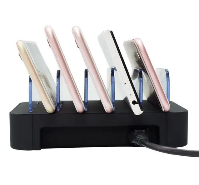 

Multi-port 5 Ports Universal portable USB charger station phone stand holder for iphone 6 7 Samsung Xiaomi Huawei HTC tablet