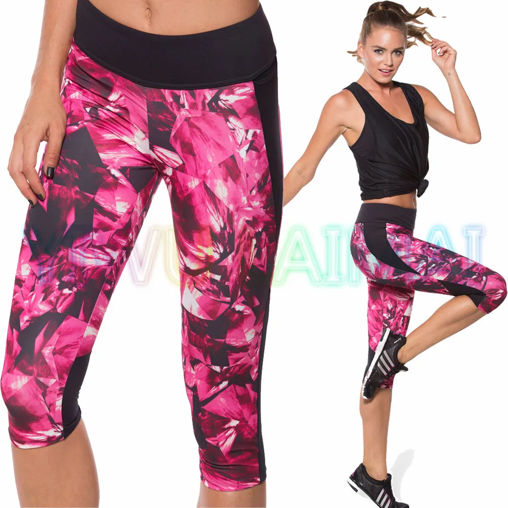 JIGERJOGER 2016 Primavera Ropa Deportiva de Granada roja Capri Yoga Capris Cortos Pantalones Cortos de Gimnasia relajante Leggings|Pantalones cortos de yoga| - AliExpress