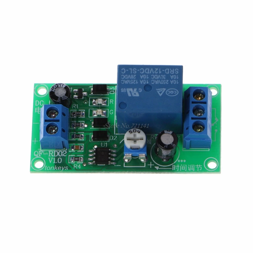 DC 12V до 30V DC/250V AC 0 60S регулируемый таймер задержки NE555 релейный модуль интегральные