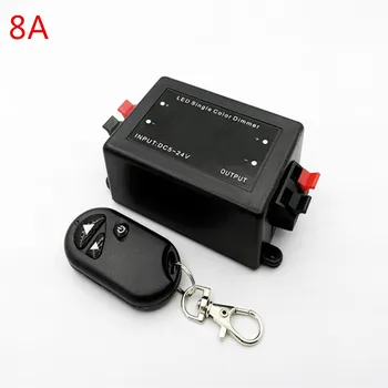 

10PCS DC12V-24V 8A Single Color LED Dimmer RF 3Keys Wireless Remote Controller Switch For 5050 3528 Single Color LED Strip Light