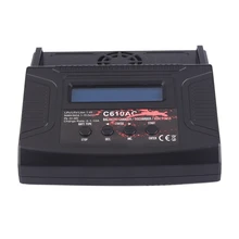 C610Ac Charger 100W 10A Ac/Dc Dual Power Rapid Balance Charger/Discharger For Lipo/Life/Lilo/Nimh/Nicd Rc Car Battery(Us Plug) htrc h400 ac dc 400w 20a vertical battery balance charger discharger for 1 8s lilon lipo life lihv 1 20s nimh nicd battery
