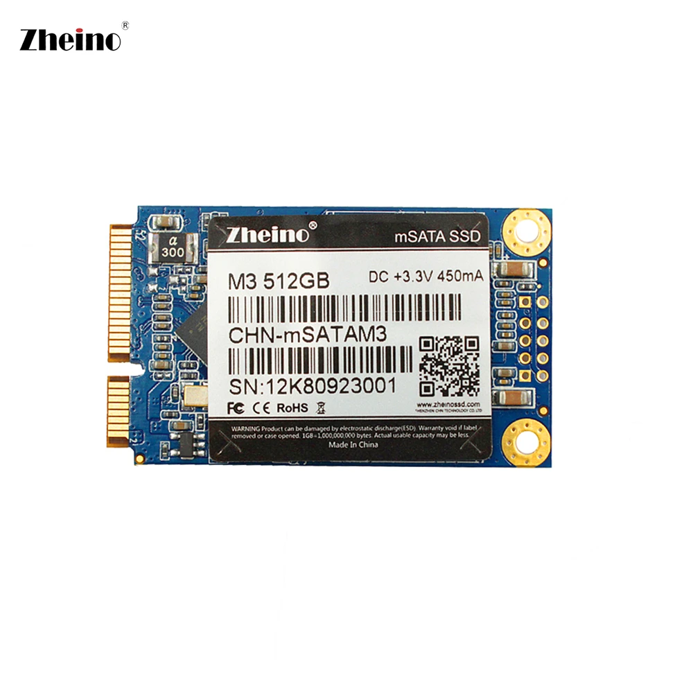

Zheino mSATA 512GB SSD M3 Hard Disk Dirve 3D TLC NAND Flash Memory Internal Solid State Disk Drive For PC LAPTOP SERVER DESKTOP