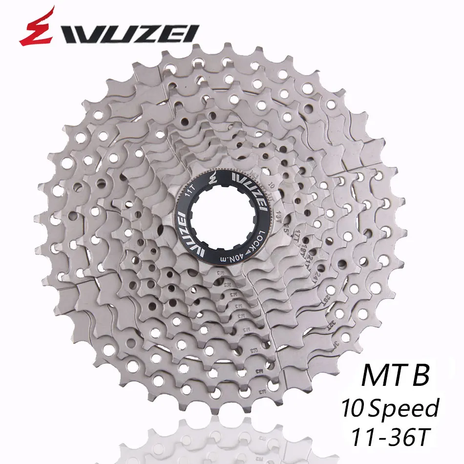 WUZEI 10 скоростей Freewheel MTB части горного велосипеда кассета Freewheel 11-36T для деталей m590 m6000 m610 m675 m780 X5 X7