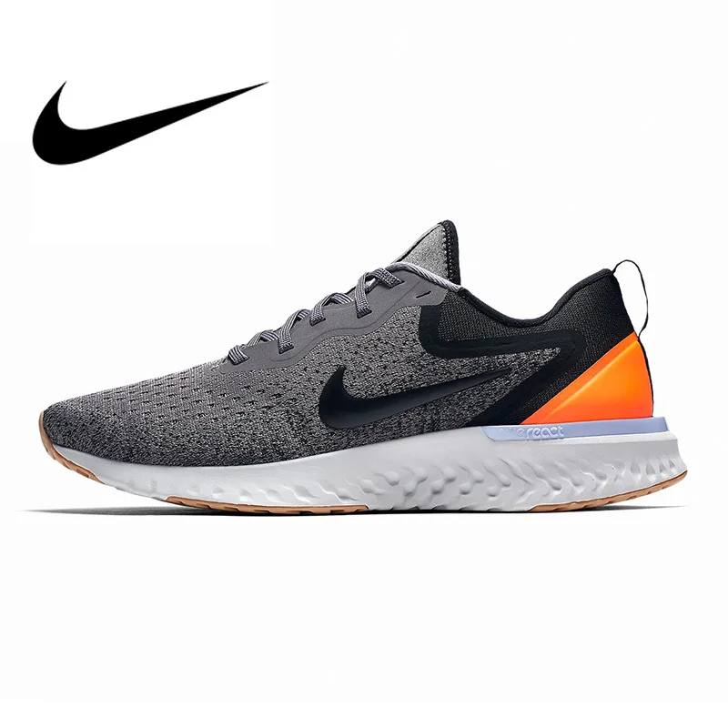 

Original Authentic Nike Odyssey React Women's Running Shoes Grey & Orange Wear-resistant Breathable Lightweight Non-slip AO9820