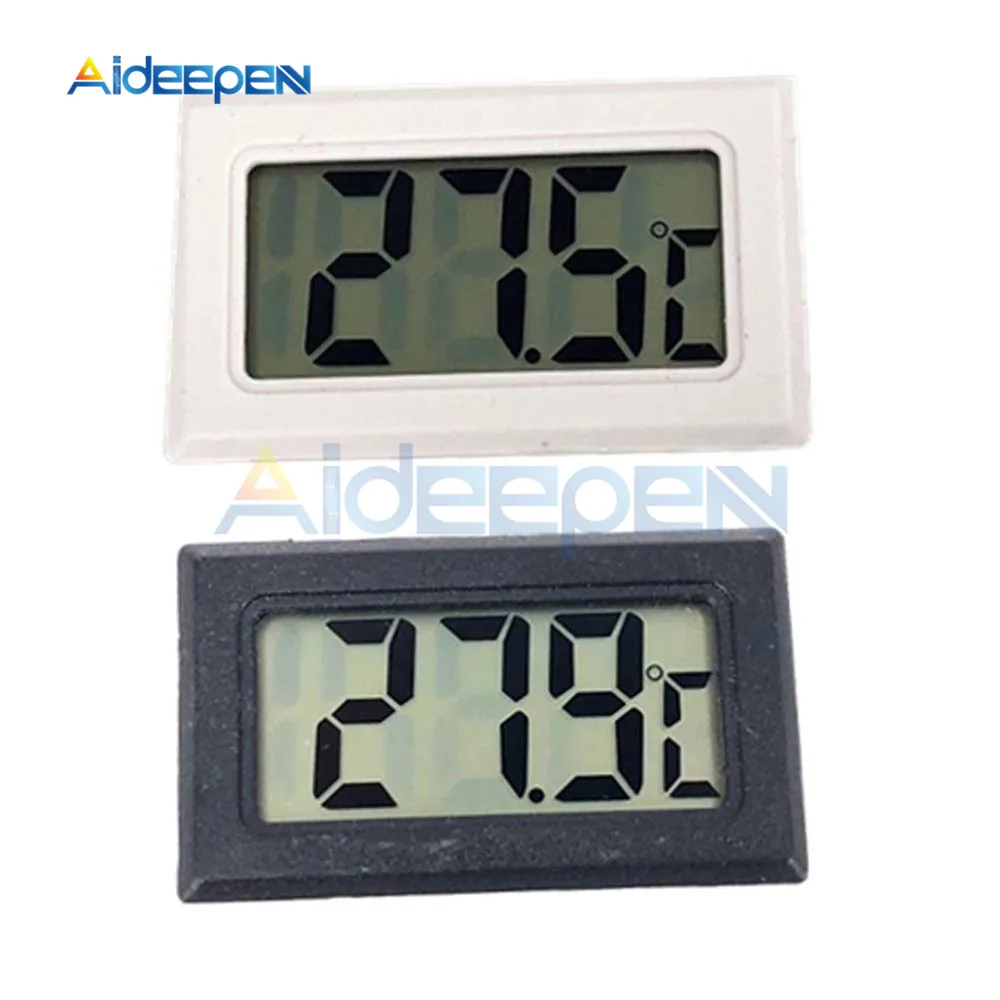 

2Pcs Embedded LCD Digital Thermometer for Freezer Temperature Sensor Meter -50~110 Degree Refrigerator Fridge Thermometer