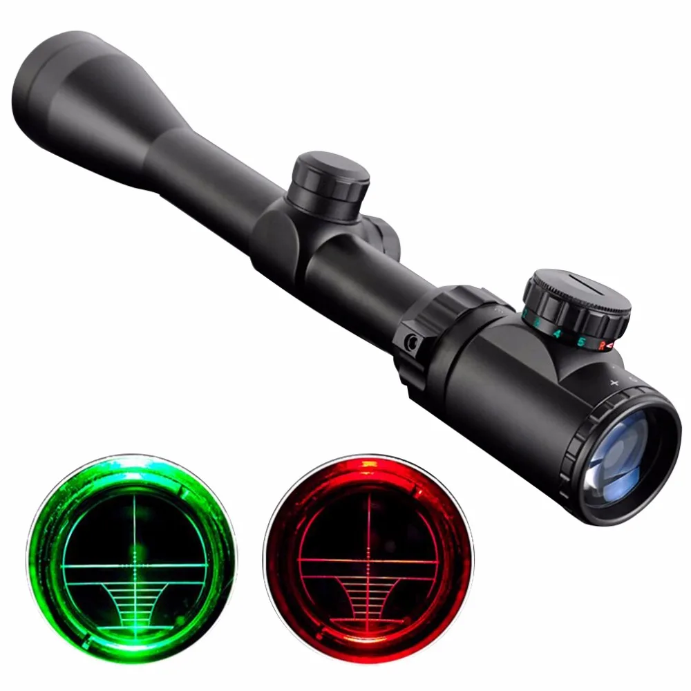 

Professional 6-24x50 Optical Aiming Rifle Telescopic Scope Outdoor Hunting Riflescope with Adjustable Mounting Bracket Black