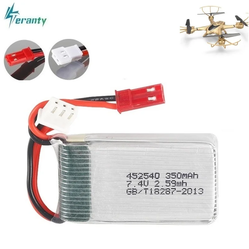 2s 7 4 v 350mah 35C Lipo аккумулятор для MJX X401H X402 JXD 515 515W 515V RC Mini FPV Дрон Квадрокоптер
