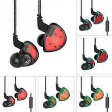 KZ ES4 In Ear Earphones Dynamic Hybrid Balanced Armature Driver Hifi Bass Headphones Headset Wired Earhook