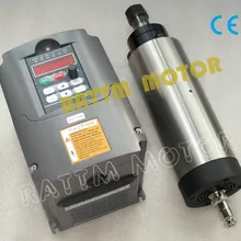 2.2KW четырехтактный двигатель с воздушные охлаждением 220 V мотор шпинделя ER20, 24000 об/мин, 4 подшипник и 2.2kw 220 V Инвертор частотно-регулируемым приводом 2HP