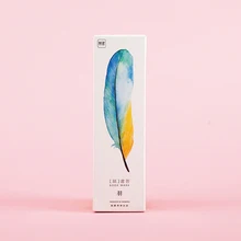 30 шт./лот, цветные бумажные закладки с перьями, канцелярские закладки, книжный держатель, открытка, рекламные подарочные канцелярские принадлежности