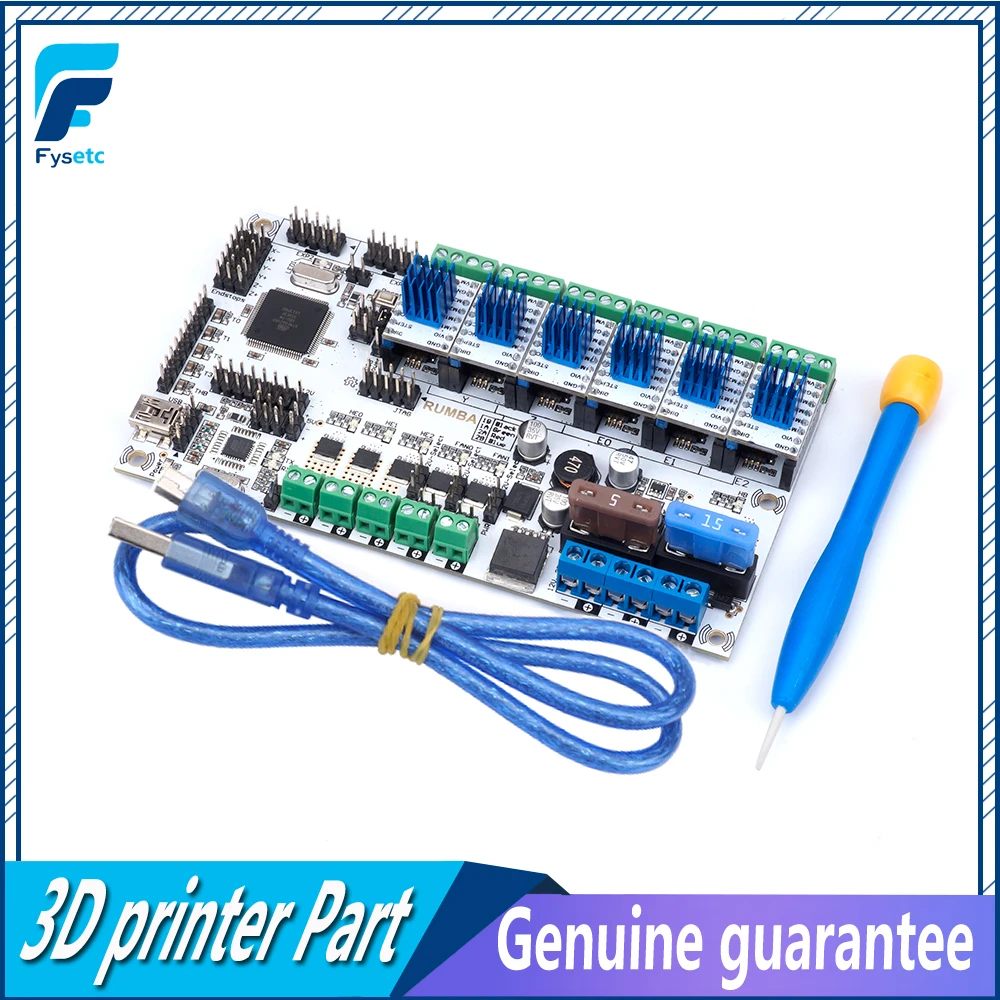 

3D Printer Motherboard Upgrade Rumba+ Control Board Rumba Plus MPU RUMBA Optimized Version With 6pcs TMC2130v1.0 Stepper Driver
