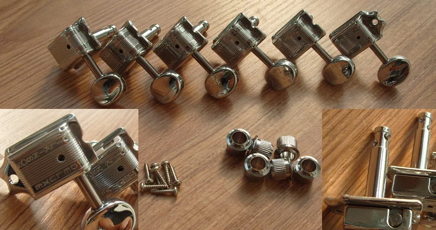 Wilkinson Guitar Machine Heads Chrome 6 in line EZ Lock