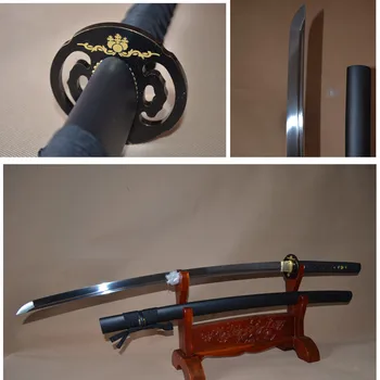 

Hand Forged Japanese Samurai Practise Sword KATANA 1095 high Carbon Steel Full Tang Blade can cut bamboo tree