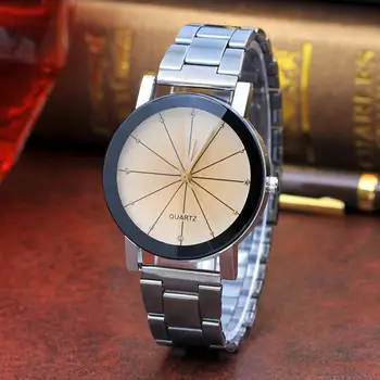 

Luxury Men's Watches Simple Luxury Brand Fashion Women Men Stainless Steel Band Analog Quartz Movement Wrist Watch Watch Men 40p