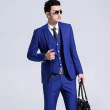 Новое поступление заказ Повседневное Блейзер Для мужчин Slim Fit костюм дворец дизайнер платье стильные однотонные Для мужчин костюмы(куртка+ брюки+ жилет+ галстук