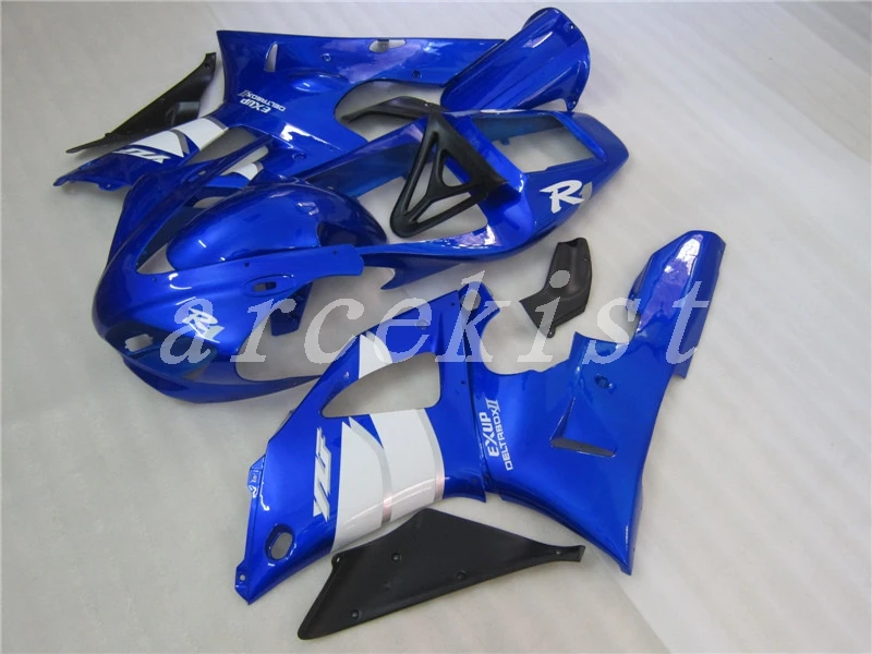 3 Подарки мотоциклетный обтекатель abs комплект для YAMAHA YZFR1 98 99 YZF R1 1998 1999 YZF1000 yzfr1 98 99 Обтекатели белого и синего цвета хорошее