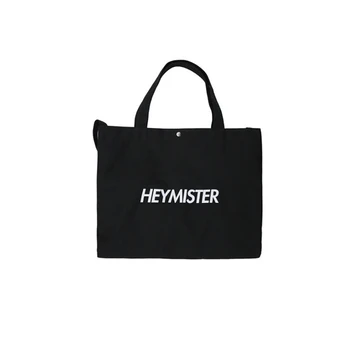 

White / Green / Black One Shoulder Shopping Bag Letter Messenger Bag Ladies Portable Casual Art Canvas Material Simple Fashion