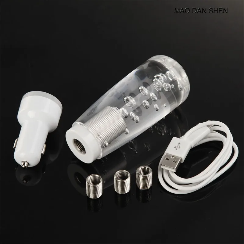 10 cm universal cristal LED shift Knob universal Shifter cambio colorido cabeza de cambio de engranaje Mao dan shen 10 cm universal cristal LED shift Knob universal Shifter cambio colorido cabeza de cambio de engranaje Mao dan shen