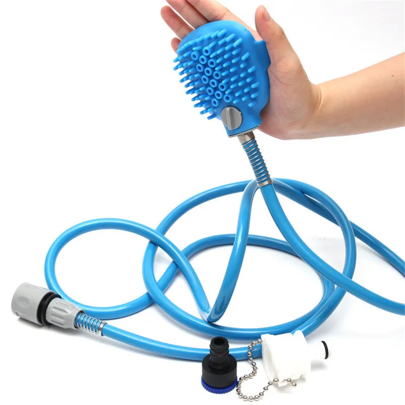 

Pet Dog Puppy Cat Blue Multifunction Bath Shower Head Pets Animals Water Sprayer Cleaning Bathing Pet Shower Device