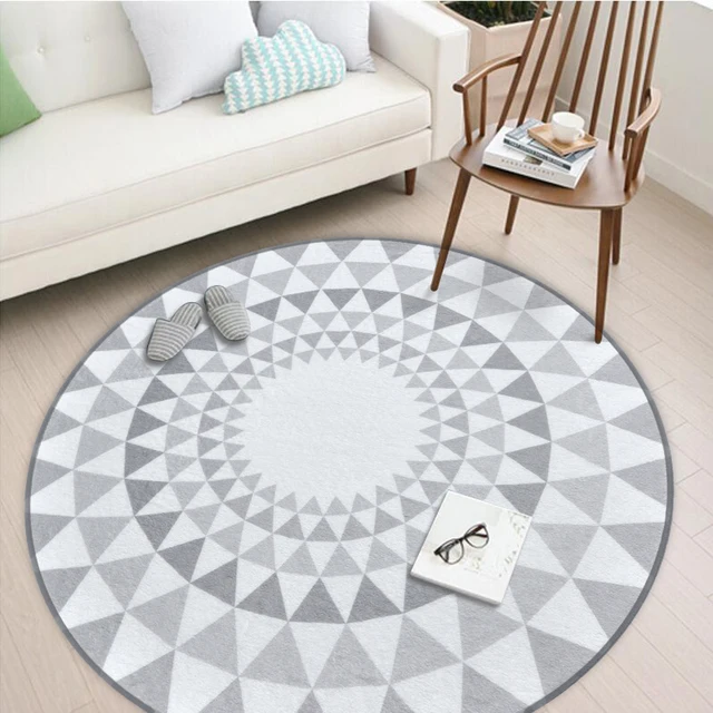 Special Price Round Carpets For Living Room Computer Chair Area Rug Kids Play Tent Floor Mat 