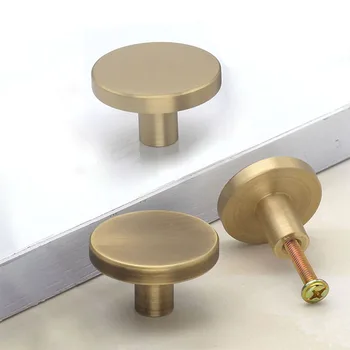 

free shipping Antique solid simple drawer knob furniture hardware wardrobe shoe door single hole handle round cone pull