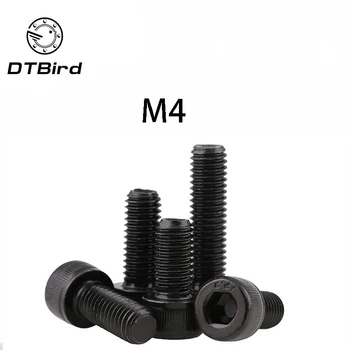 

DIN912 Metric Thread Black Grade 12.9 Alloy Steel Hex Socket Head Cap Screw Bolts M4*(4/5/6/8/10/12/14/15/16/18/20/22~60)mm DT2