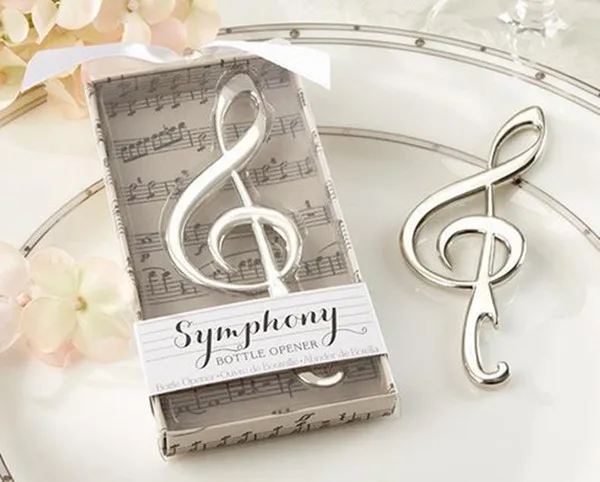 

10pcs/lot music note Symphony design beer bottle opener Wedding Souvenirs Wedding Favors Favours wedding gifts for guests