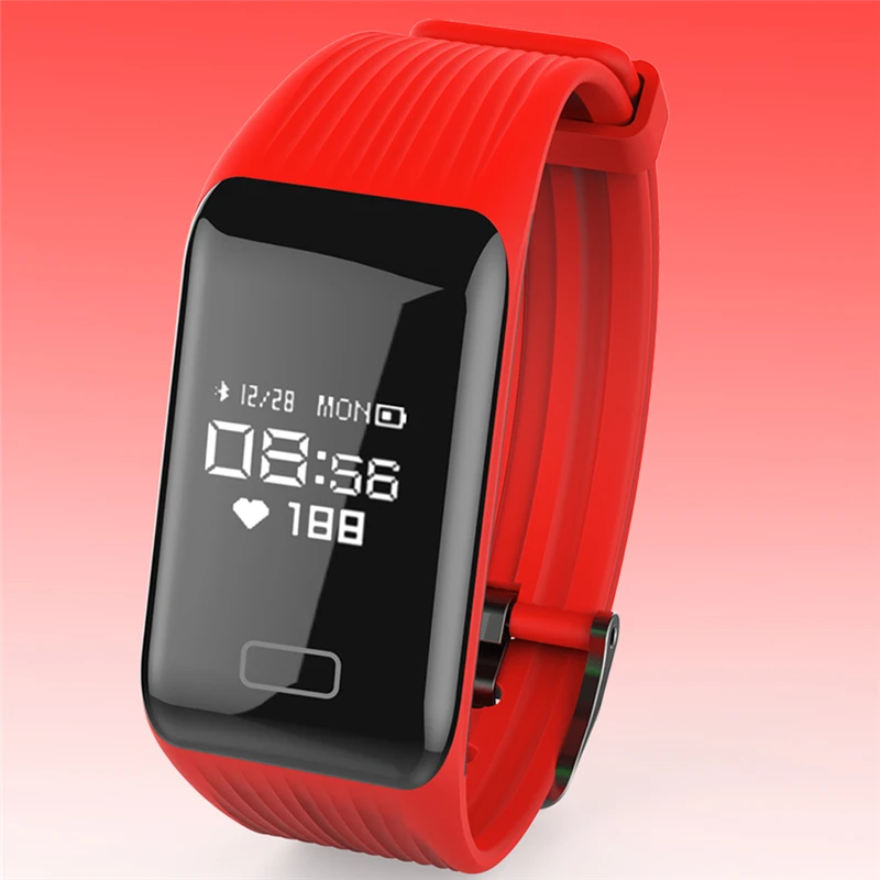 

Sport Fitness Bracelet Watch Women Men LED Waterproof Smart Wrist Band Heart Rate Blood Pressure Pedometer Clock for Android IOS