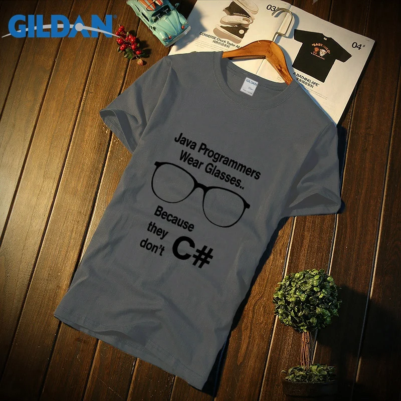 Fashion Men's T Shirt S 3xl Java Programmers Don't C# T Shirts Novelty 2018  Camisa Building Humorous|T-Shirts| - AliExpress