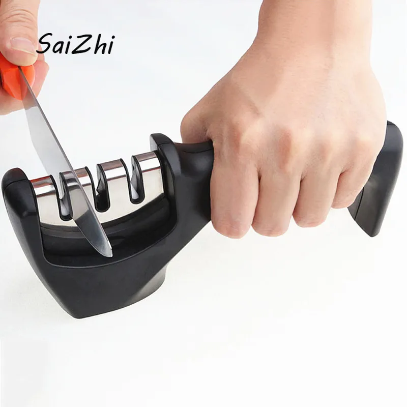 Professional Knife Sharpener Stainless Steel Ceramic Knife Sharpening