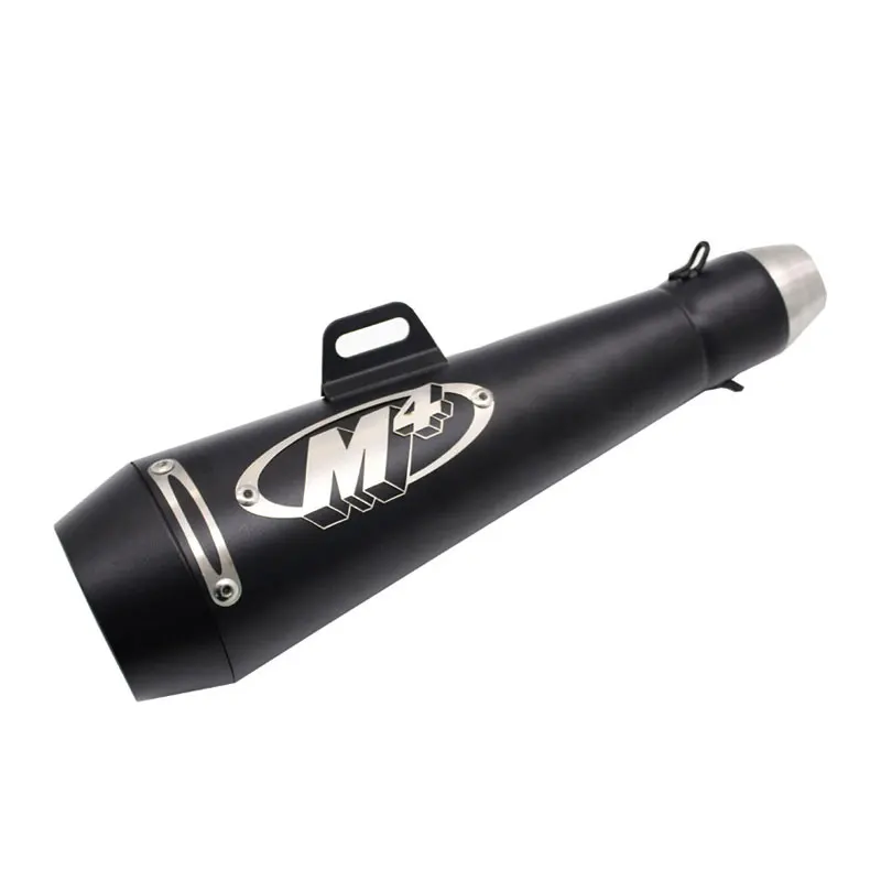 Универсальный 51 мм мотоциклетная выхлопная труба Akrapovic с глушителем мото велосипедный горшок Escape для Yamaha Honda KTM Kawasaki Ducati Slip-on - Color: A5  Exhaust Muffler