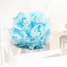 Прекрасный карамельный цвет утолщенное Сетчатое кружево мяч для ванной мочалка; мочалка в виде цветка душ туалетные принадлежности Чистка тела отшелушивающий скраб PJW