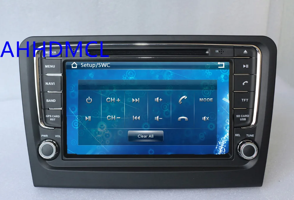 Best AHHDMCL Car Multimedia Player DVD Radio Stereo Audio GPS Navigation For Skoda Rapid 2013 2014 2015 2016 2