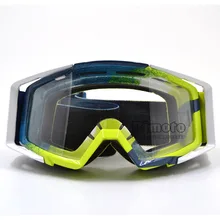 BJMOTO Motocross Occhiali Occhiali per Helmet Corse Occhiali Dirt Bike ATV MX Goggles Clear Tinted Lens Off Road Regolabile