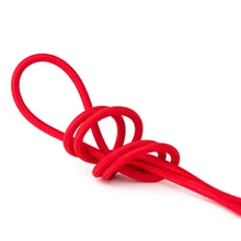 Красный Винтаж под старину Цвет ткань покрыта плетеный кабель освещения шнур электрический шнур лампы