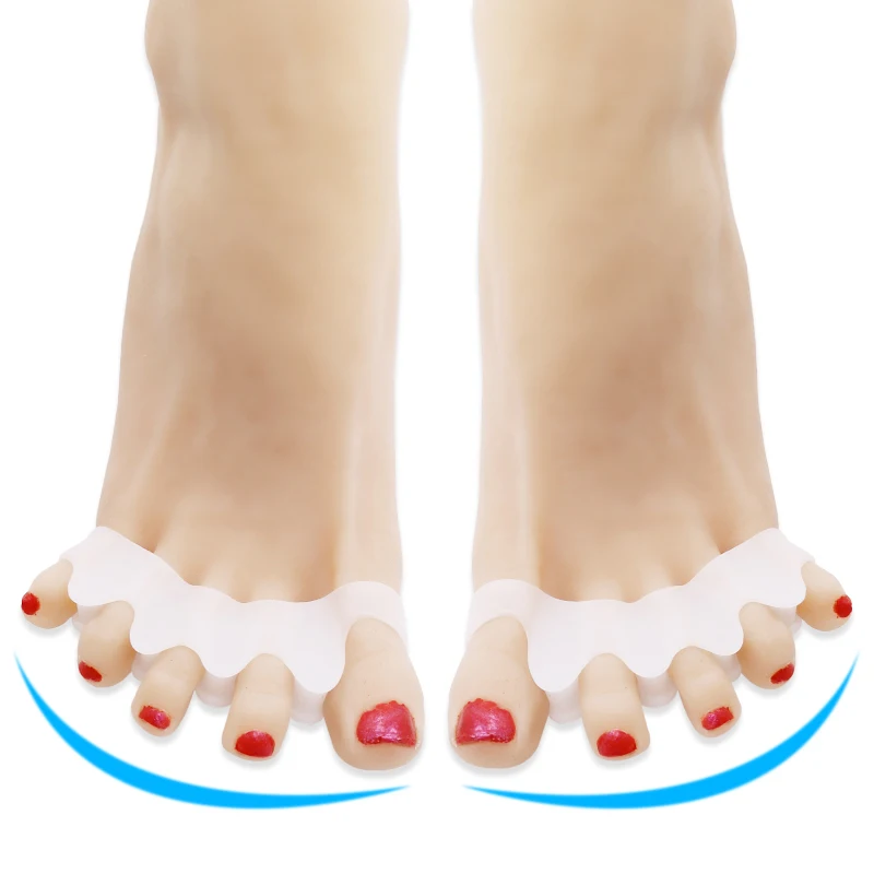 1Pair Silicone Foot Care Gel Bunion Protector Toe Separators Straightener Spreader Correctors Hallux Valgus Correction