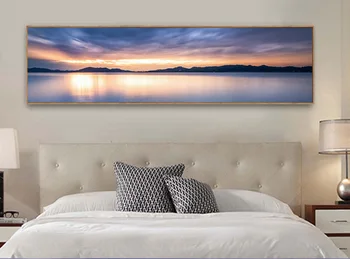 

Modern minimalist landscape aesthetic fashion bed decorative painting